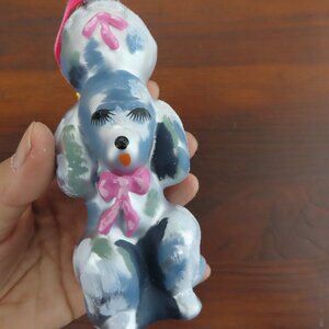 Nathalie Lete (Glitterville) Poodle Christmas Glass Ornament